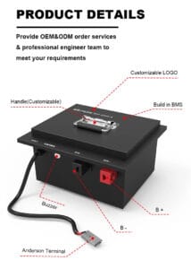 24V 50Ah LiFePO4 Battery Pack