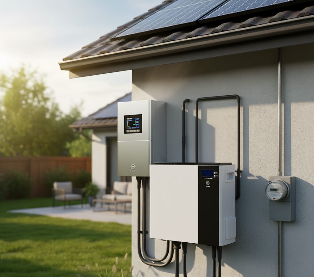 51.2V wall-mounted and floor-mounted LiFePO₄ batteries