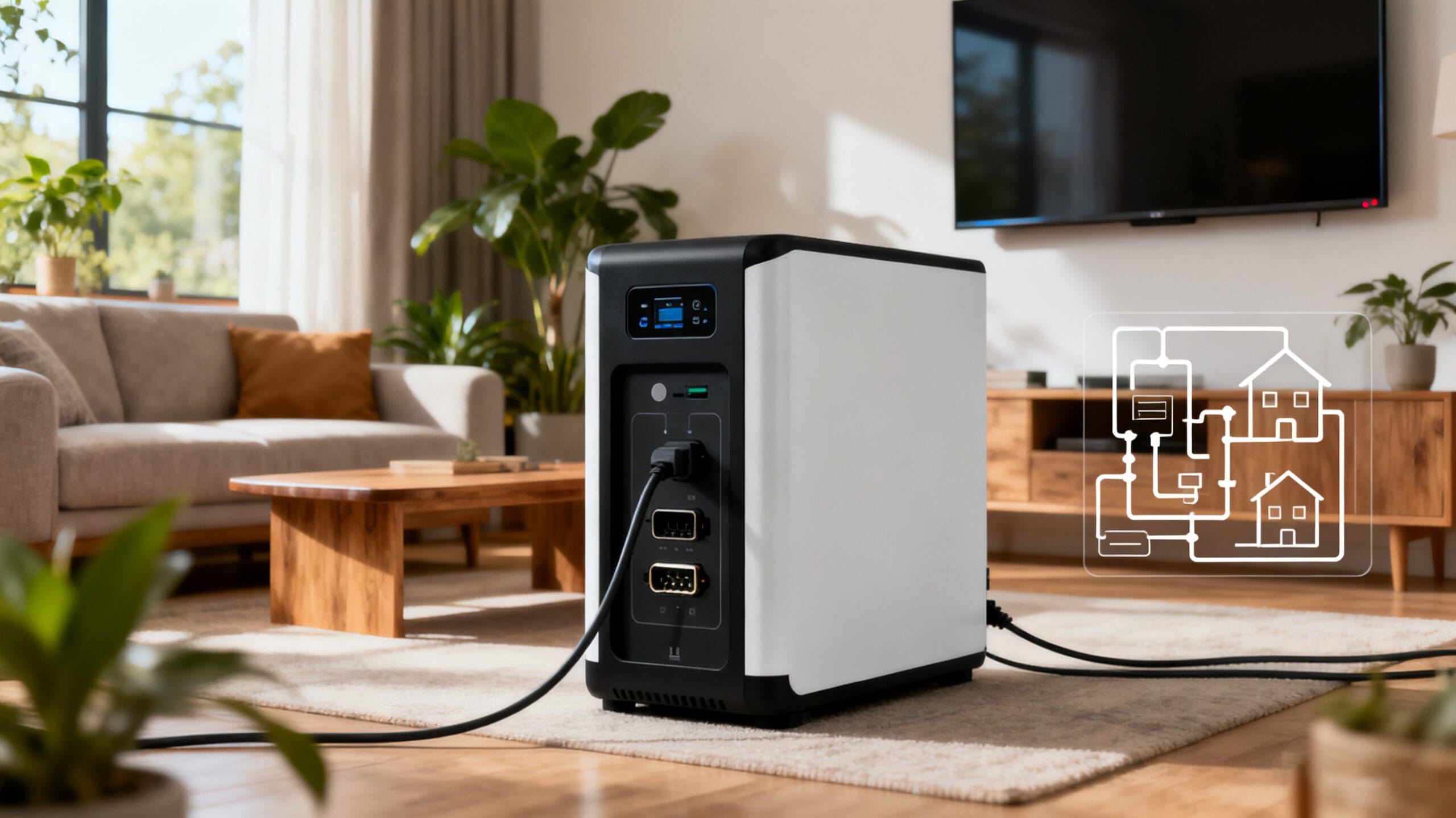 Ecavix Home Battery Unit with Display