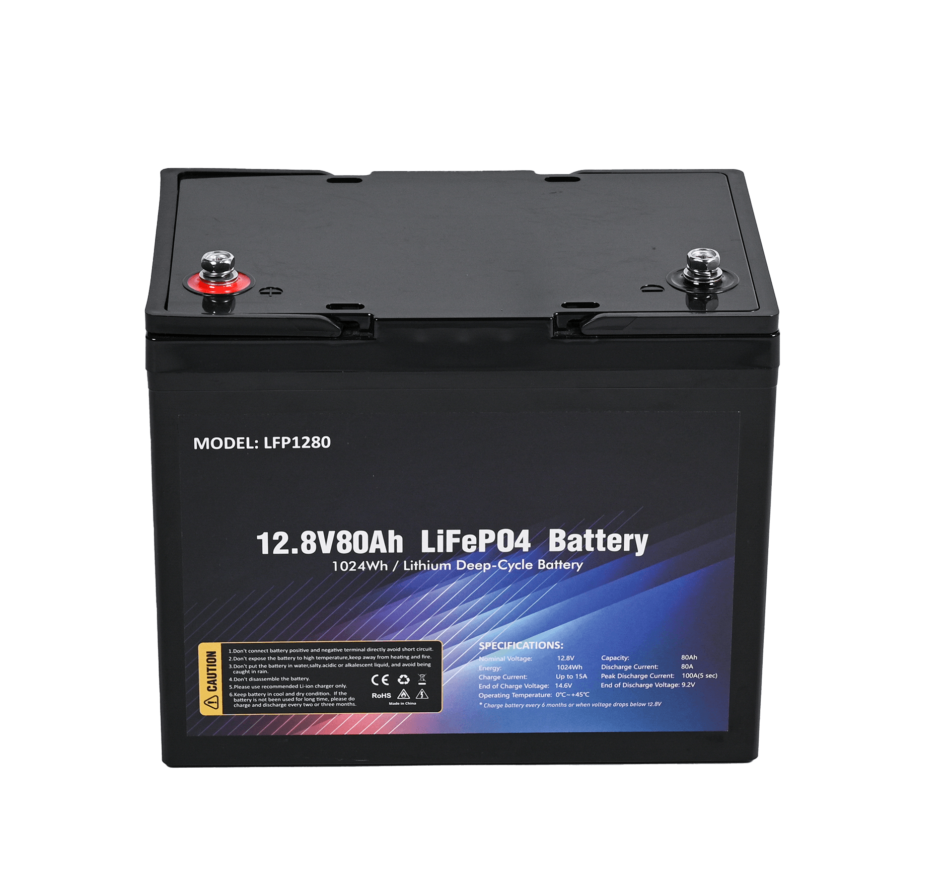 Ecavix 12V 80Ah Battery