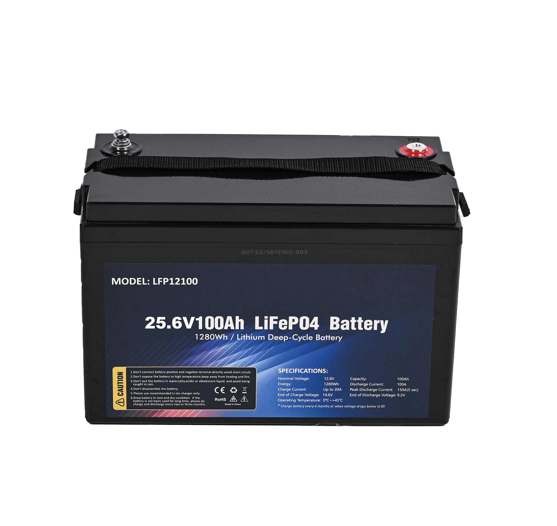 Ecavix 25.6V 100Ah Battery